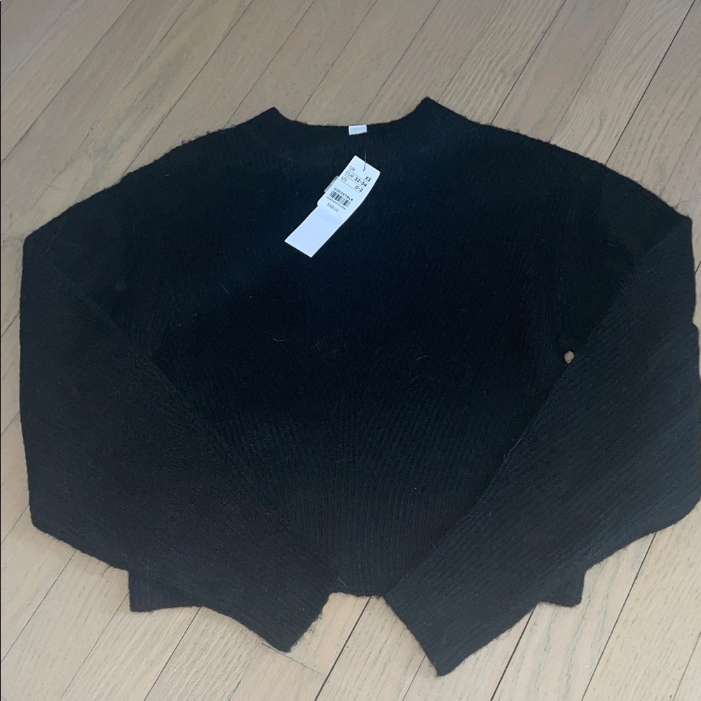 Topshop Black Crew Neck Sweater